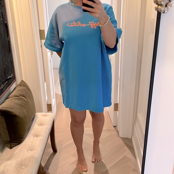 Off-White Sweatshirt Dress - Oversized - Picture 6 of 7